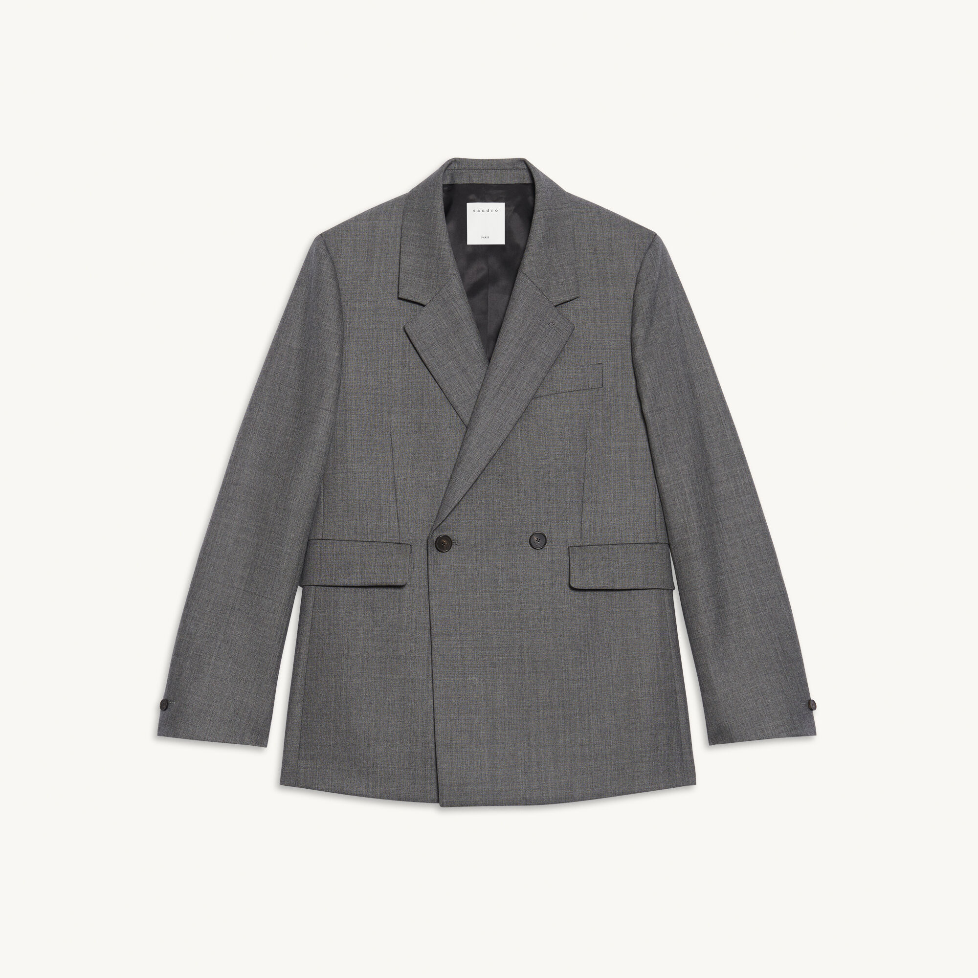 Double-breasted suit jacket
