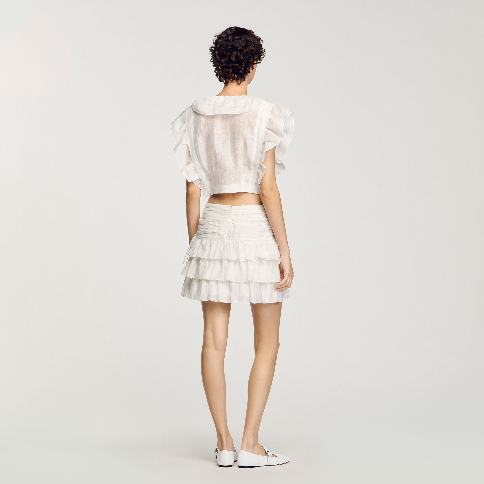 Ruffled crop top