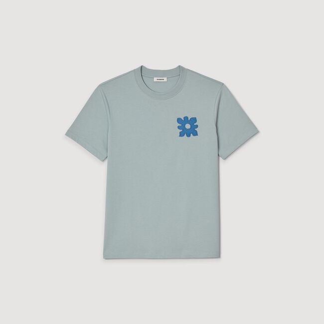 T-shirt with flower detail