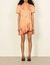 Ruffled dress with small heart print