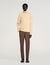 Elasticated straight-leg trousers