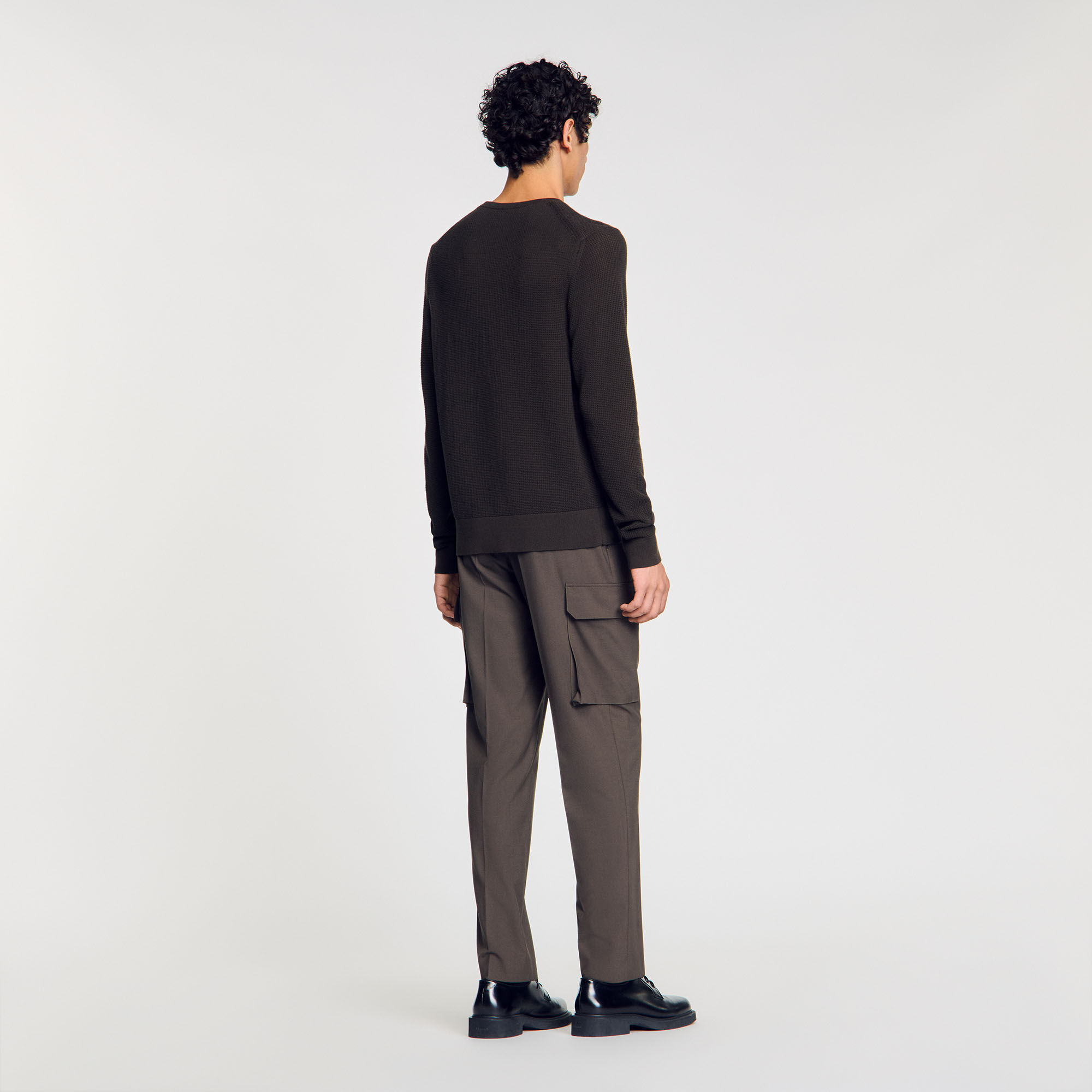 Textured knit jumper