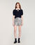 Pearl collar cable knit jumper