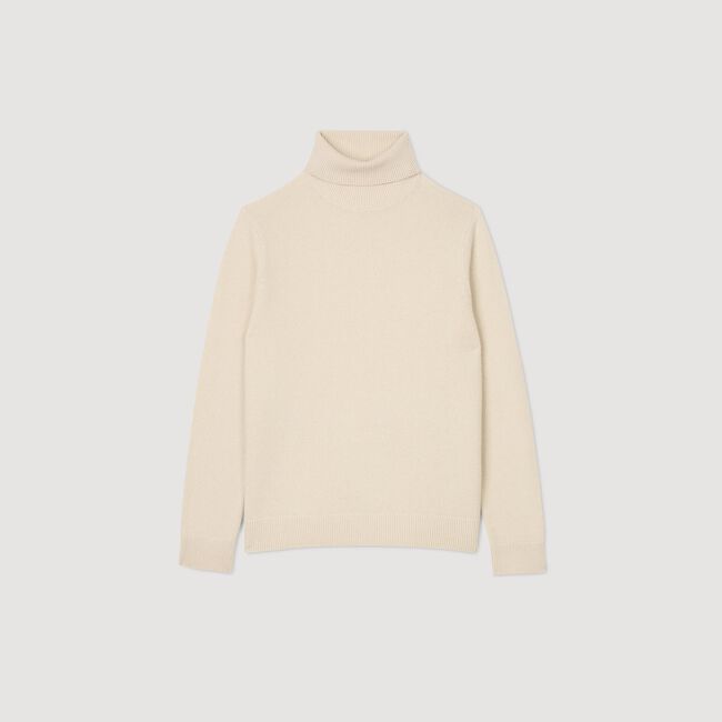 Wool and cashmere turtleneck jumper