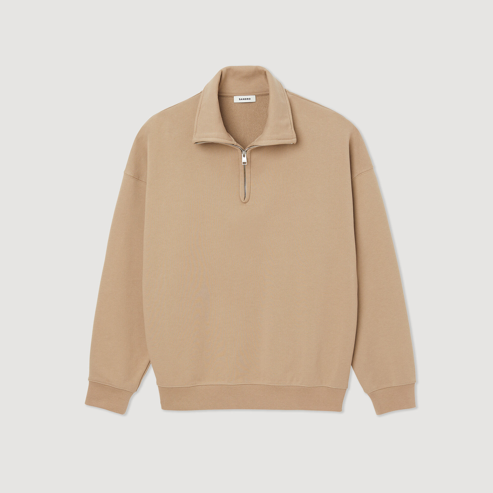 Oversized trucker-style sweatshirt