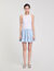 Short pleated rhinestone skirt