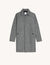 Checked wool coat