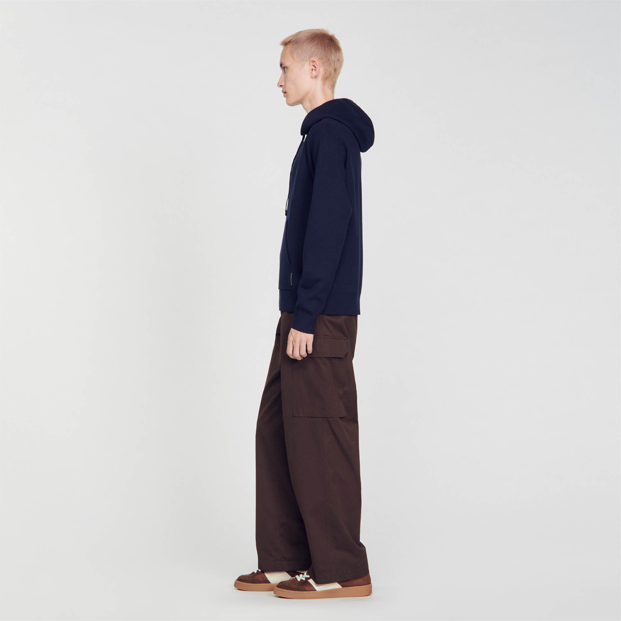 Knit hoodie