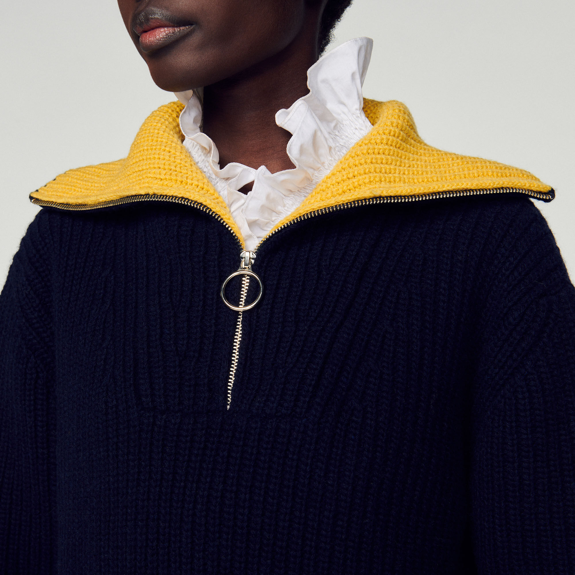 Trucker-style sweater