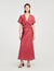 Scarf print maxi dress