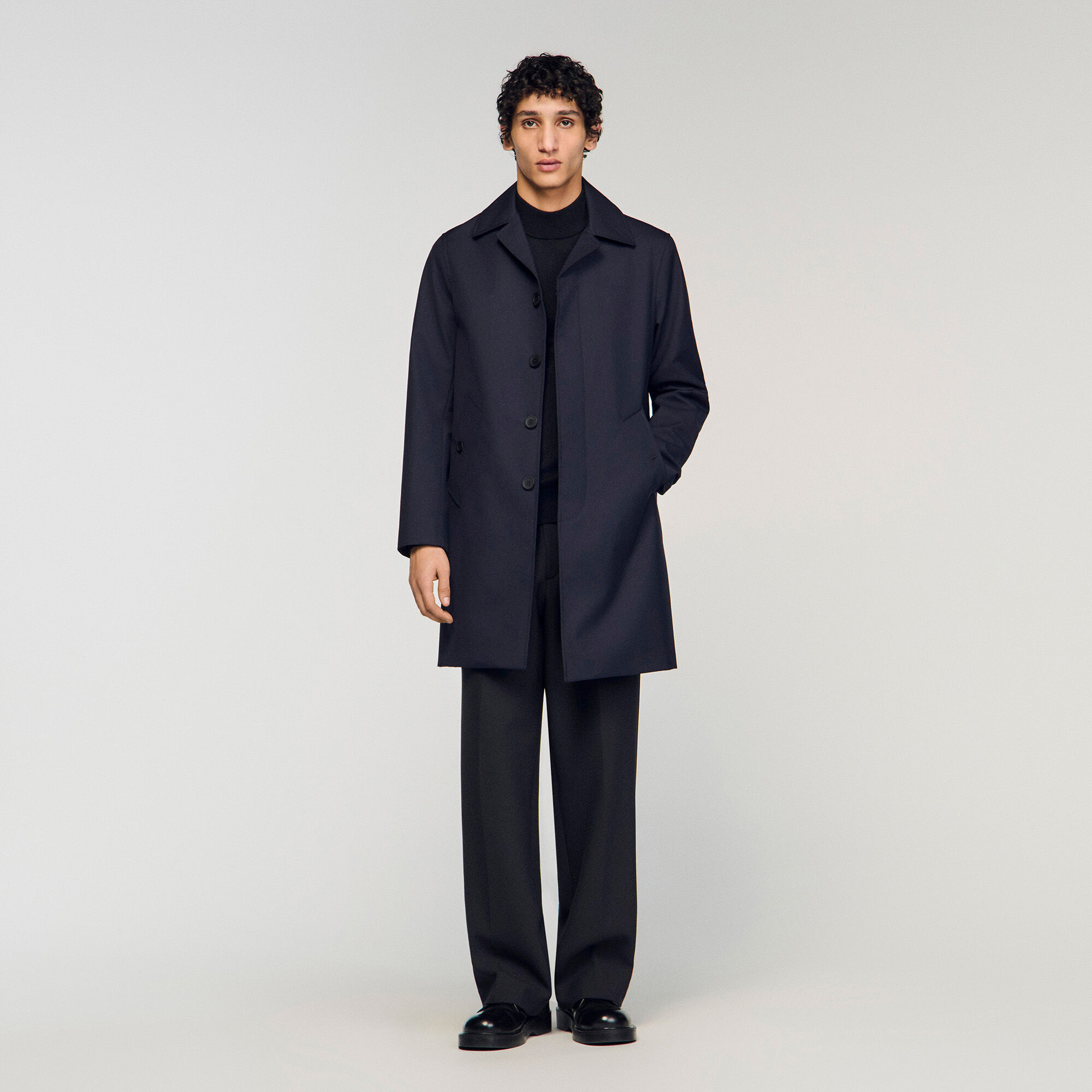 Waterproof technical fabric coat