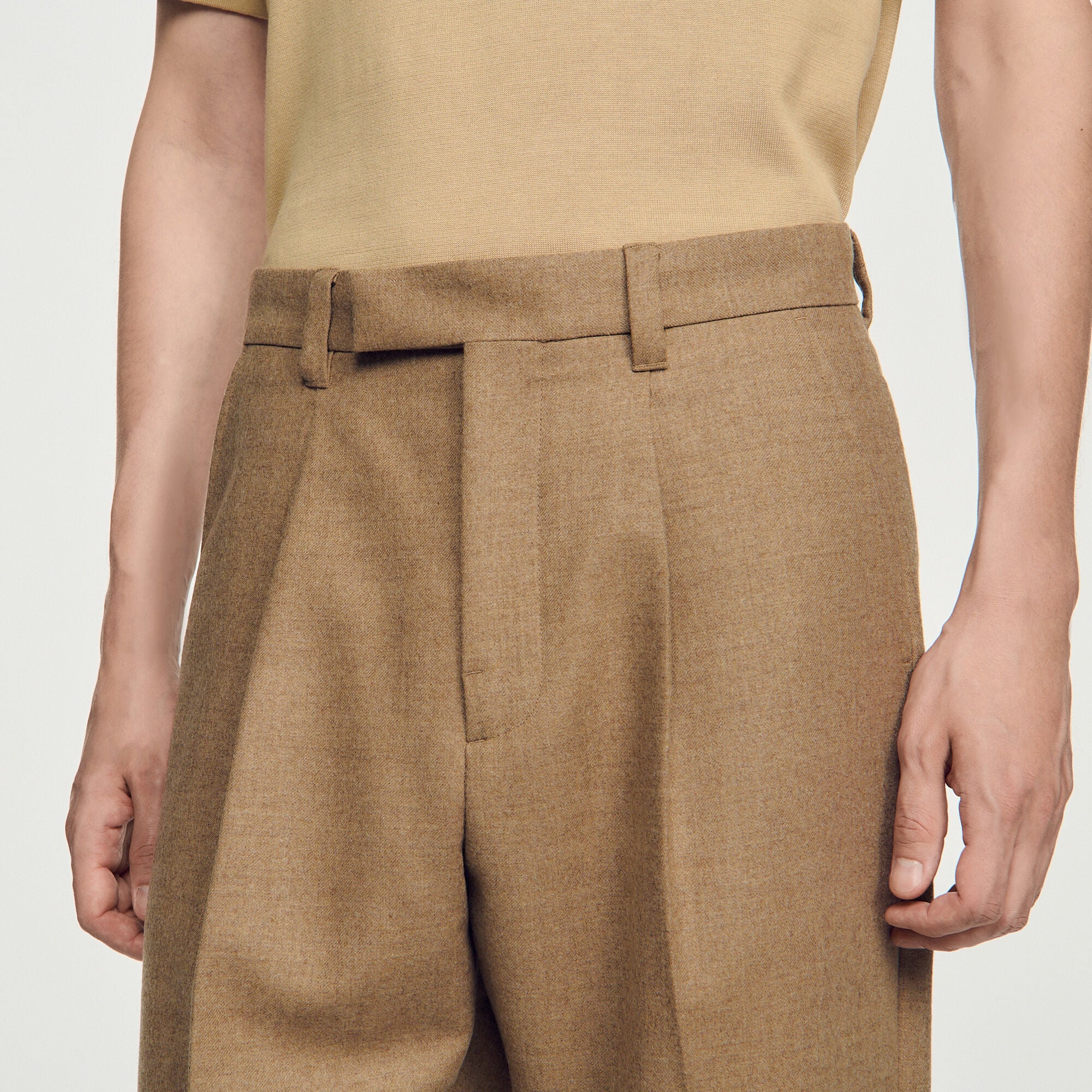 Wide-leg wool suit trousers - Men | Sandro