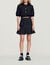 Short tweed ruffled skirt