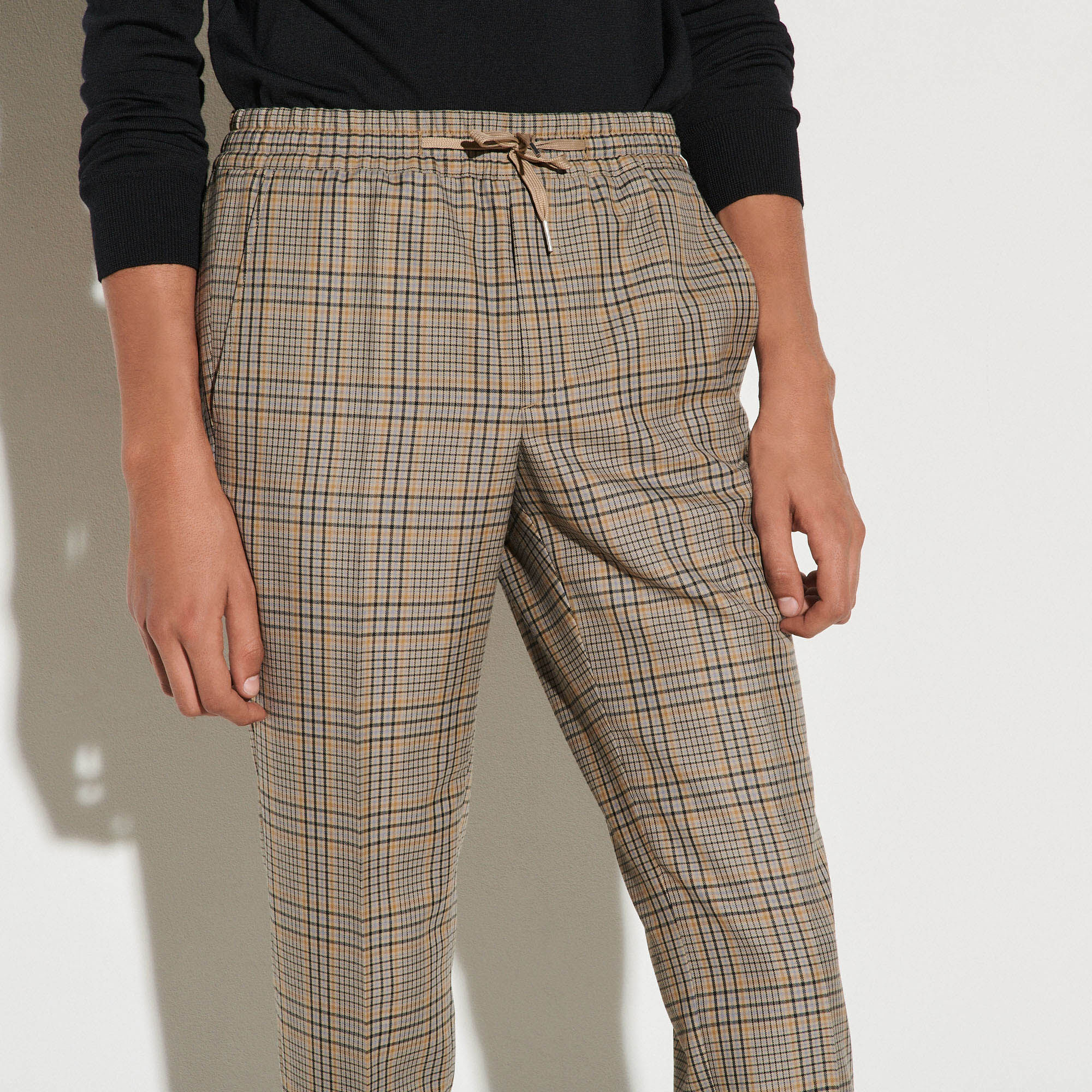Checked trousers