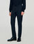 Elasticated straight-leg trousers