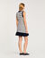 Striped knit short dress