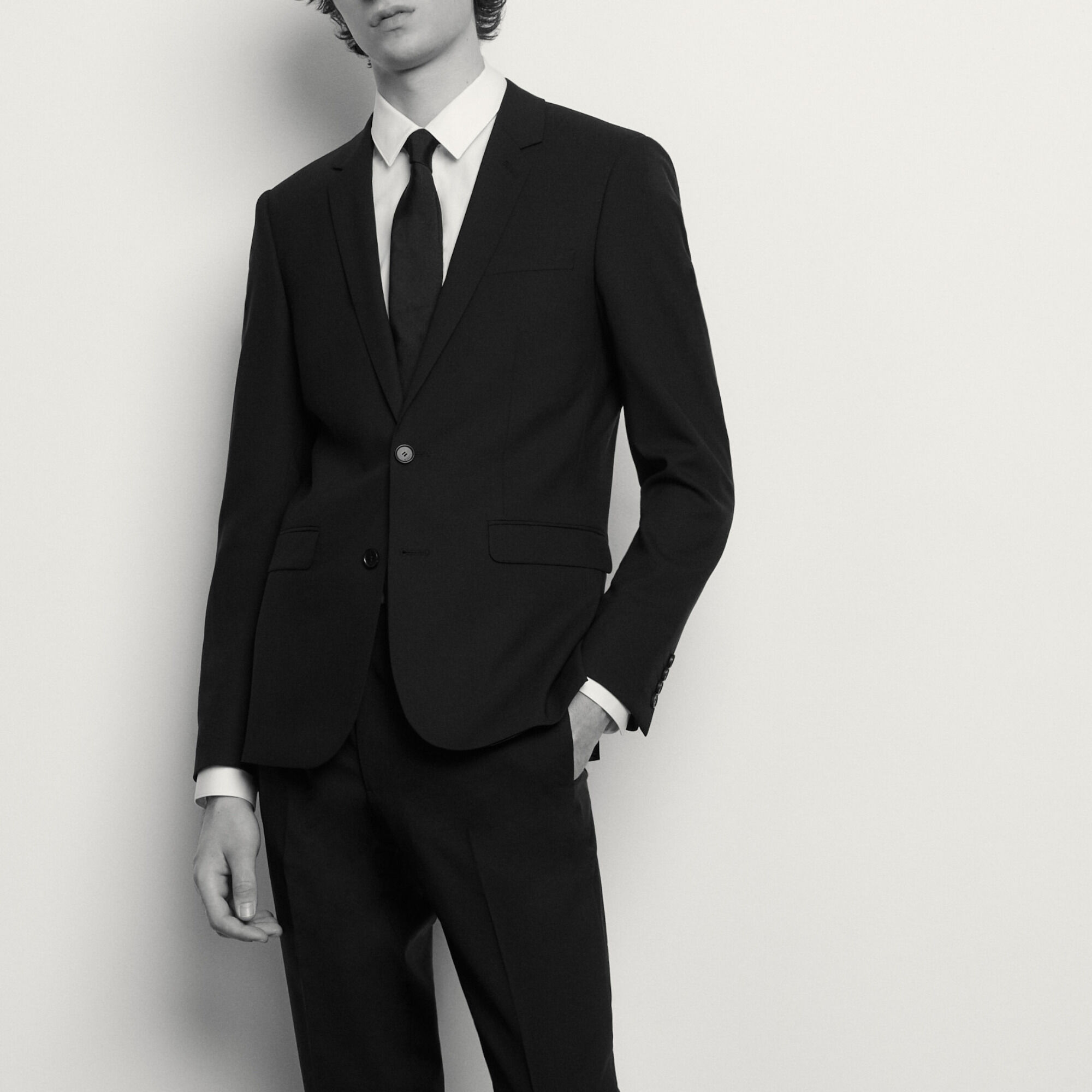 Classic wool suit jacket