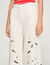 Wide-leg embroidered jeans