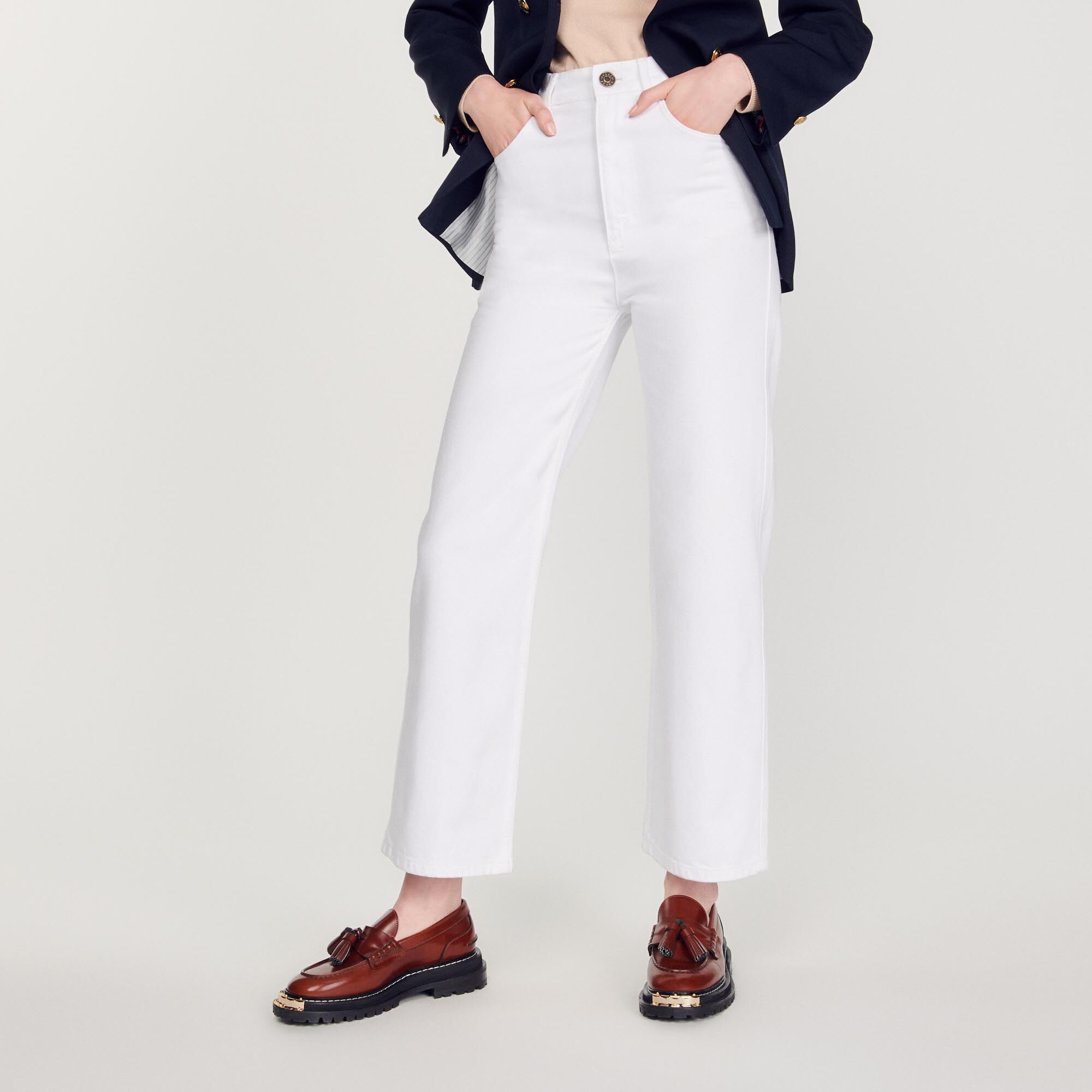 Straight-cut jeans