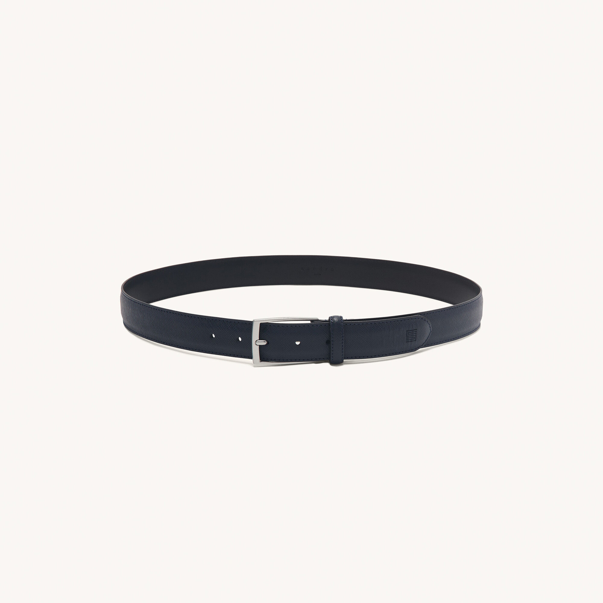 Saffiano leather belt