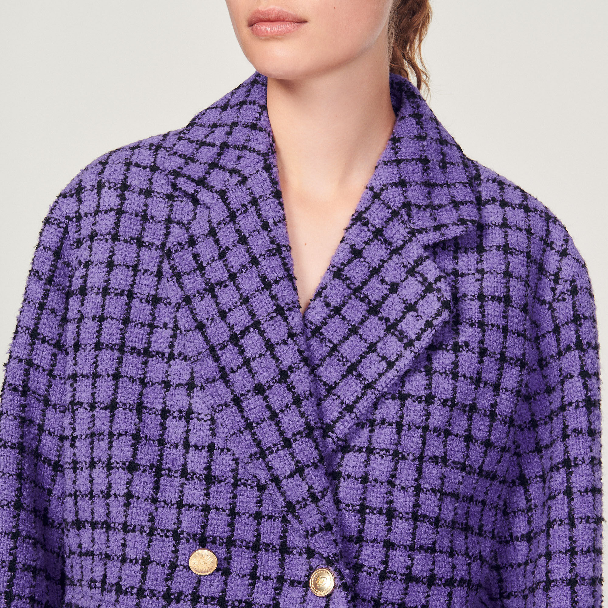 Cropped tweed jacket