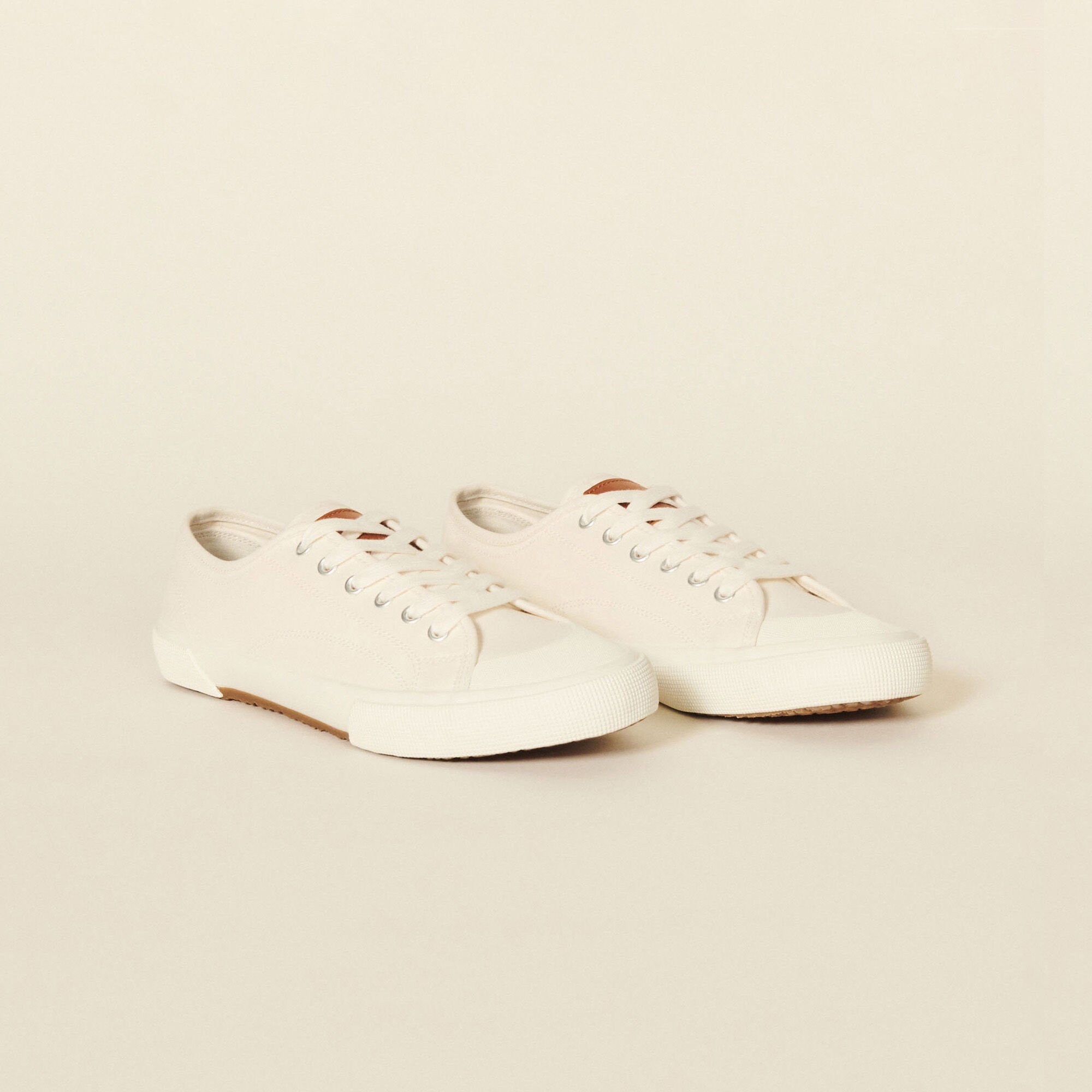 Low-top canvas trainers