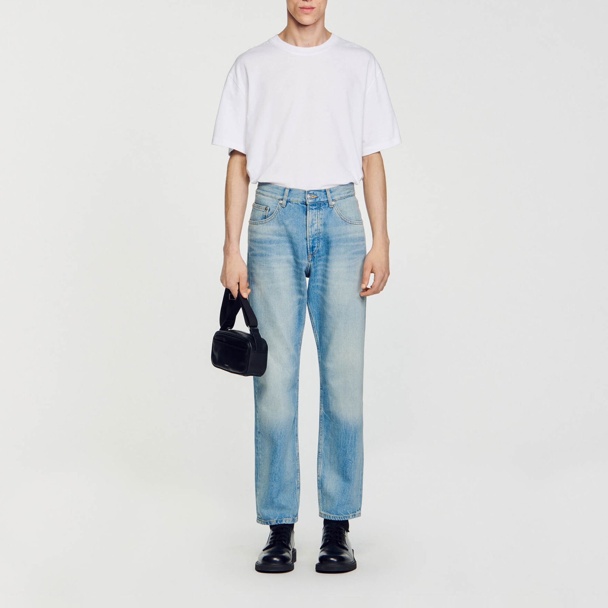 Faded discount denim jeans