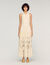Floral cotton guipure maxi dress