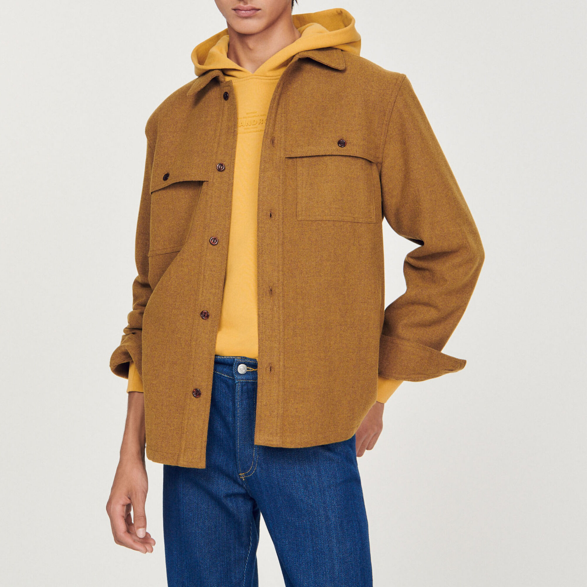 Wool overshirt