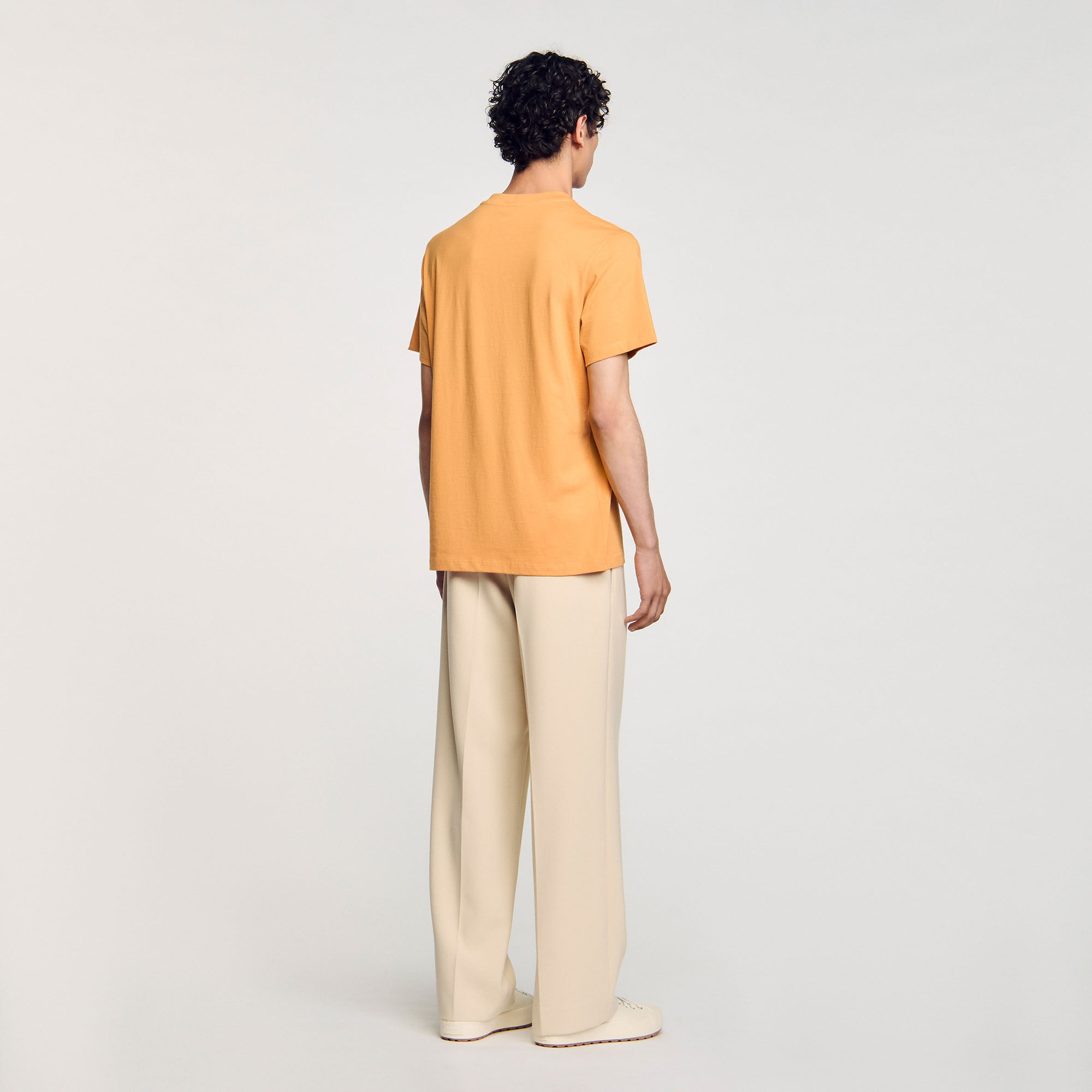 Wave print cotton T-shirt