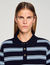 Striped polo jumper