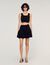Short knit godet skirt