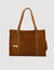 Suede shopping bag