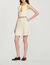 Short pleated knit skirt