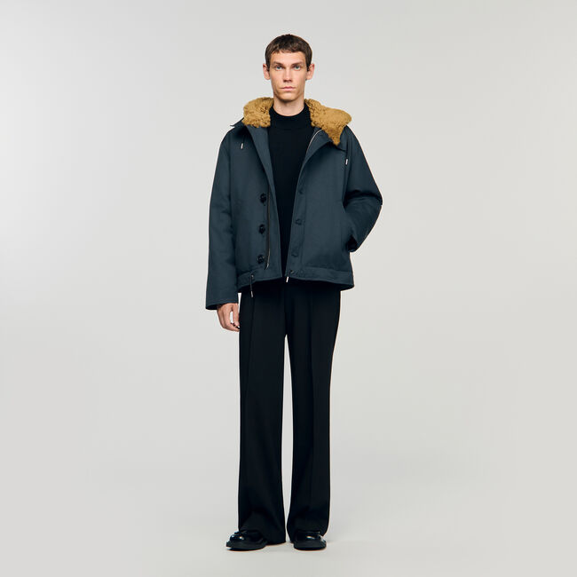 Hooded cotton parka