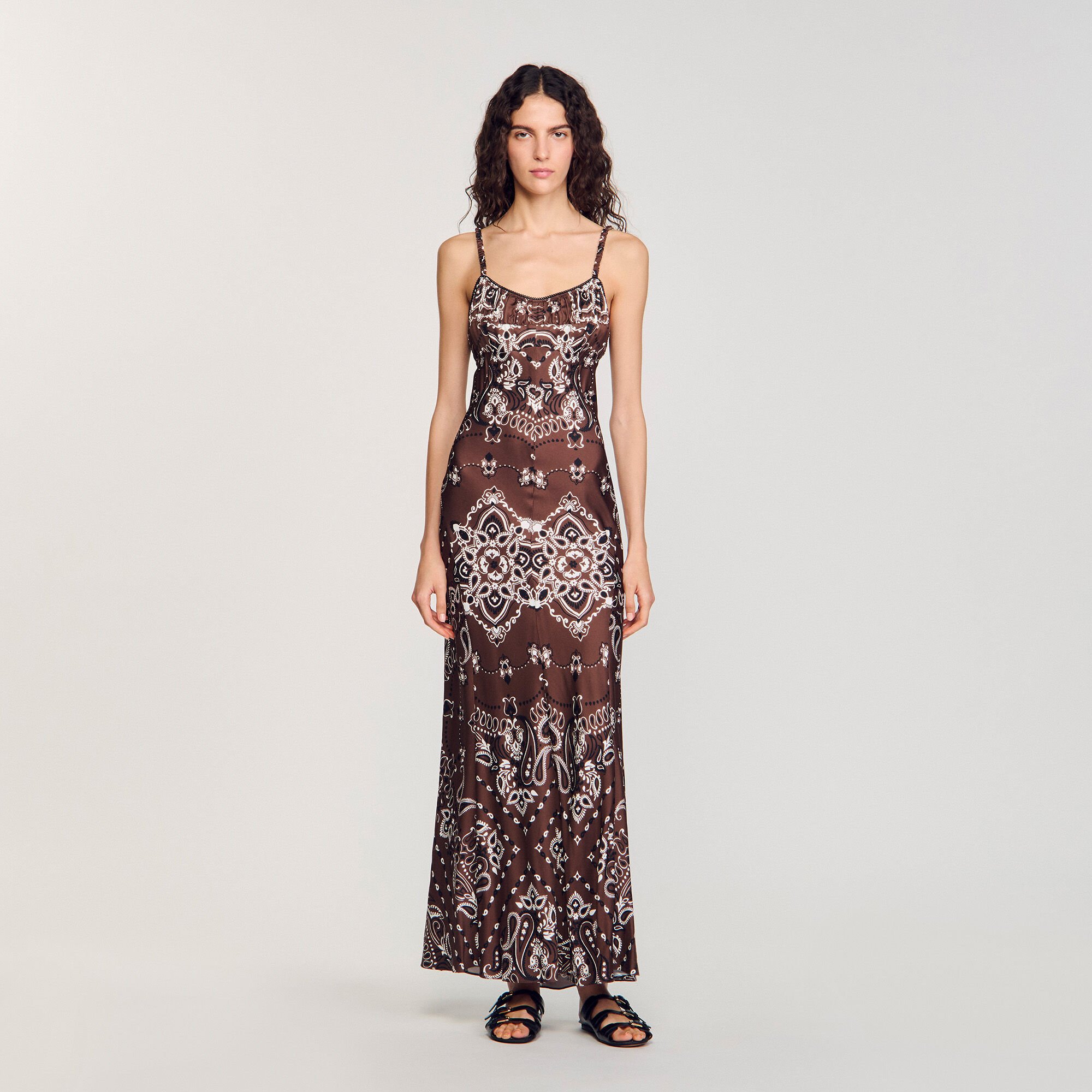 Bandana-print maxi dress