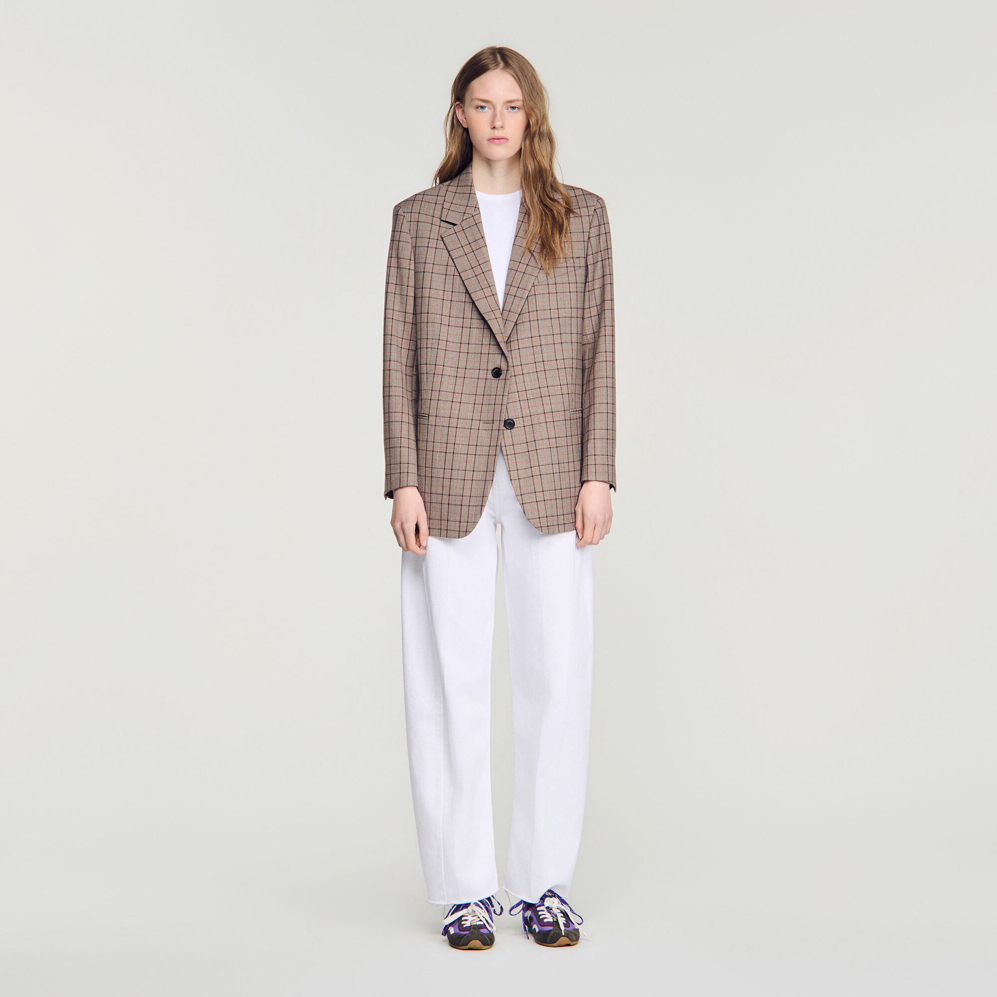 Check suit jacket