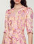 Silk dress with Peace & Love print