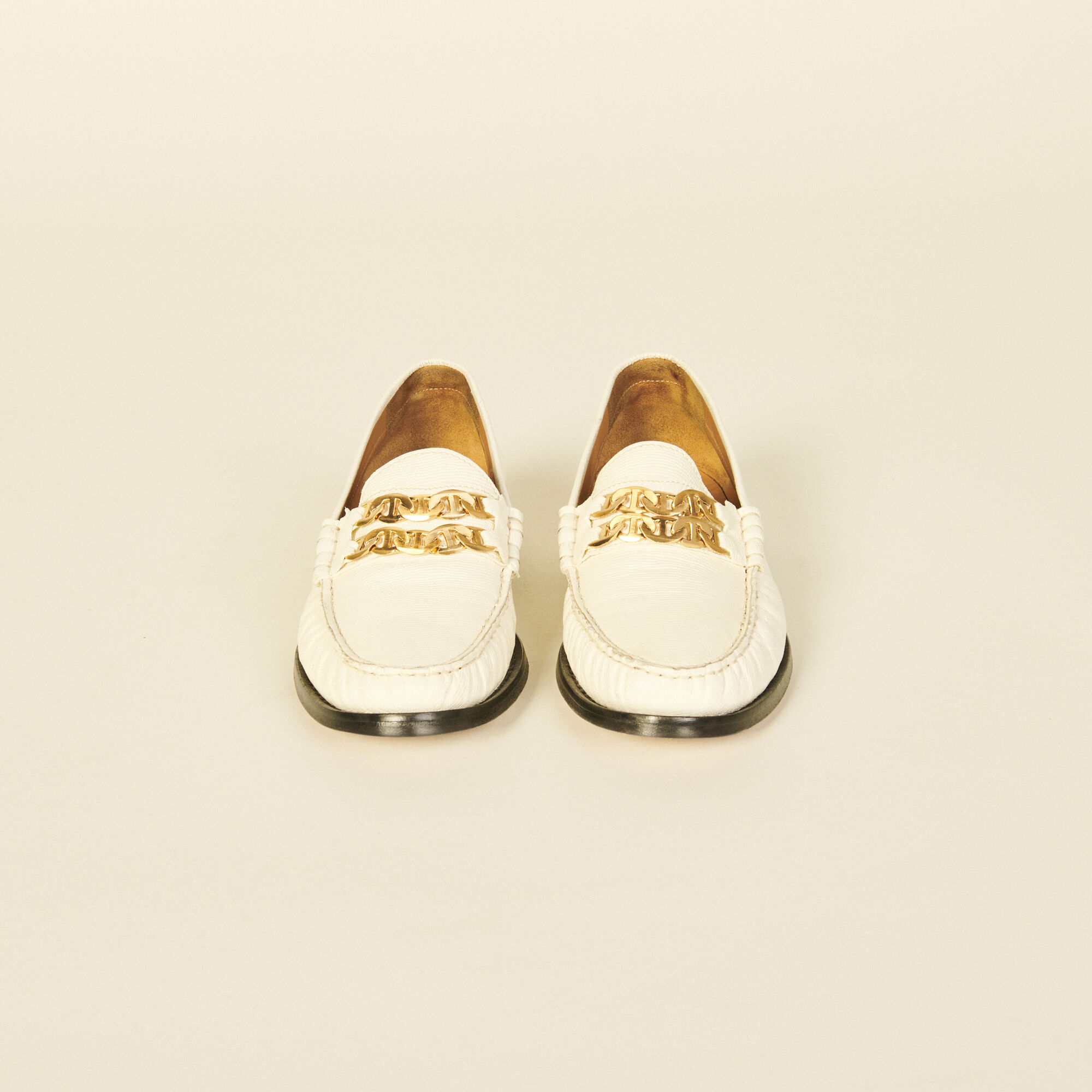 Leather loafers