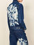 Denim jacket with tie-dye back