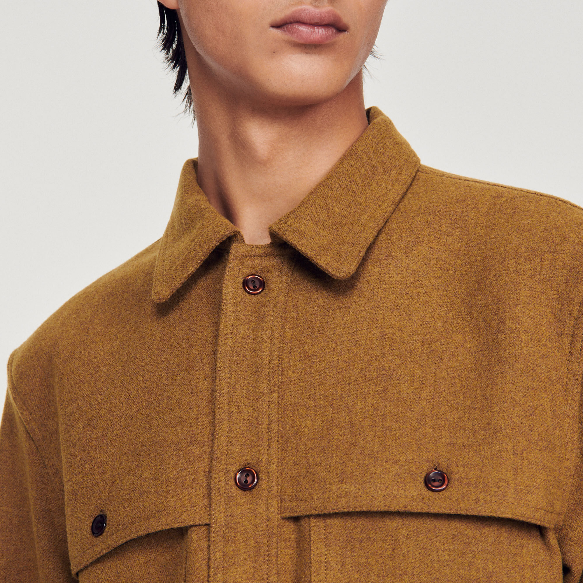 Wool overshirt
