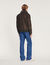 Shearling collar aviator jacket