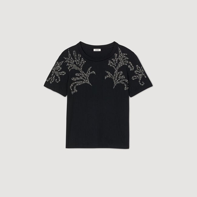T-shirt with embroidered details