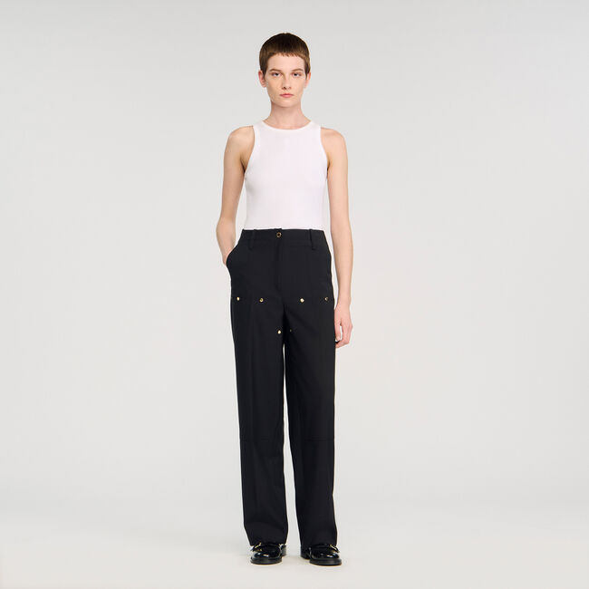 Rivet floaty trousers