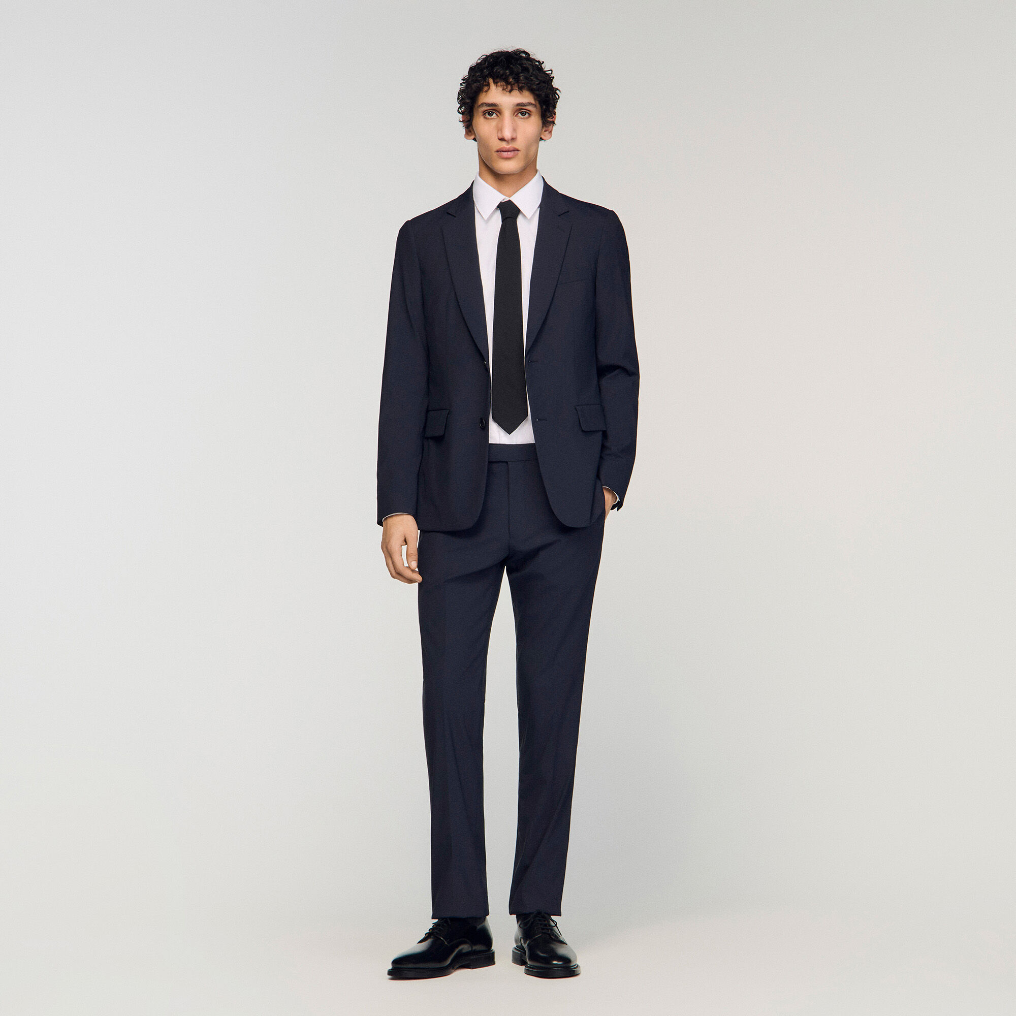 Wool suit trousers