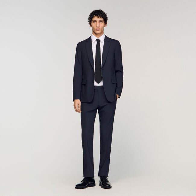 Wool suit trousers
