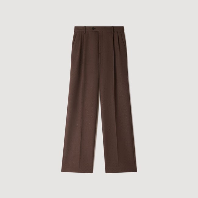 Rhinestone suit trousers - Women | Sandro
