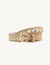 Two-row eyelet belt