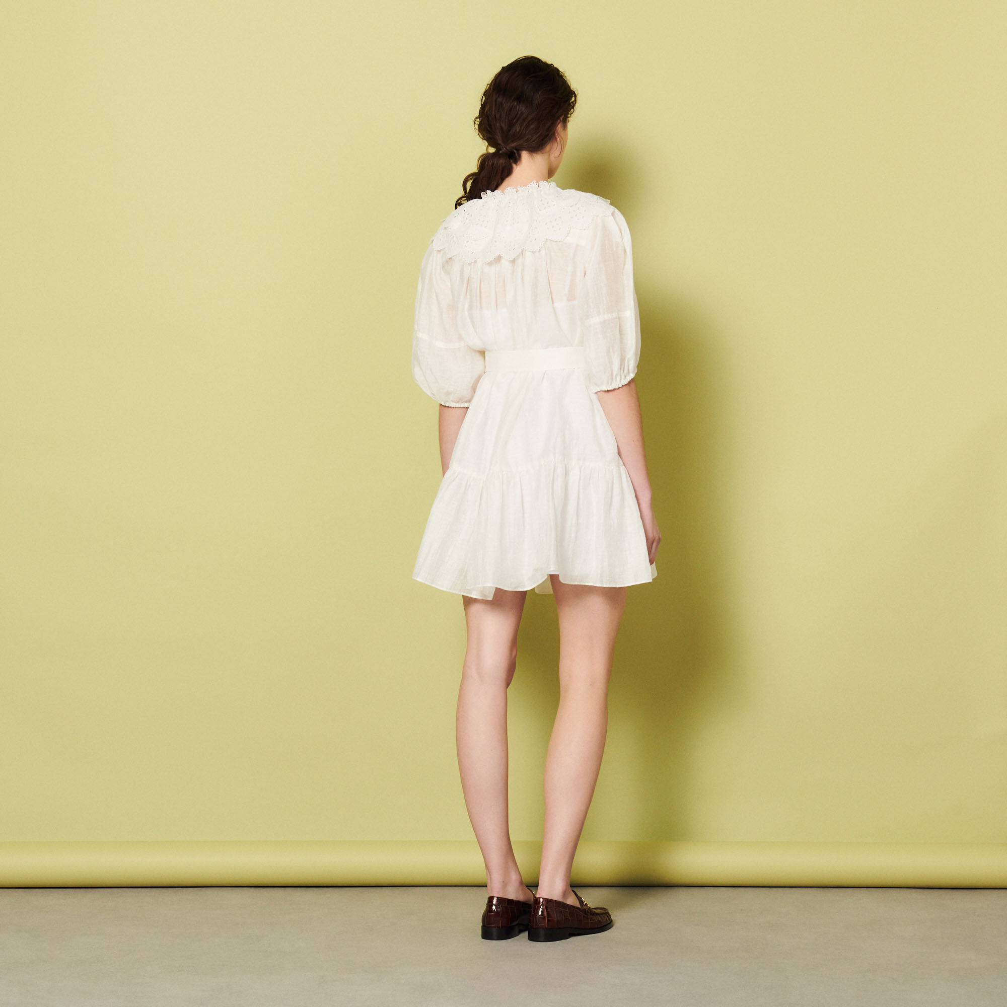 Short linen dress