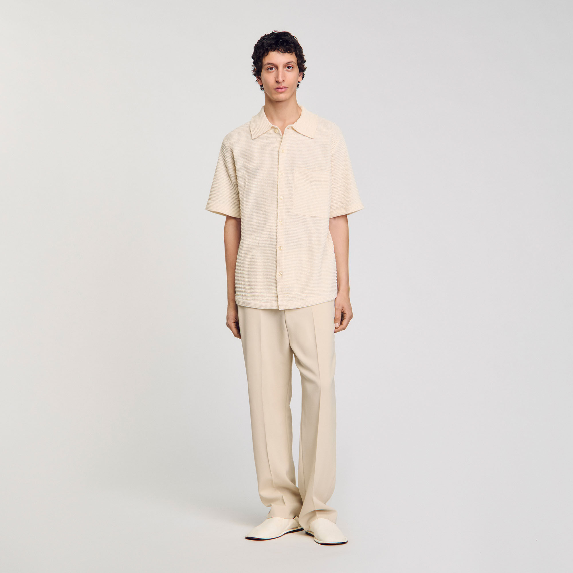 Waffled shirt